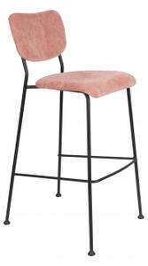 ZUIVER BENSON barová židle růžová