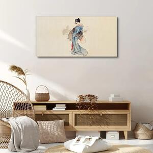 Obraz na plátně Obraz na plátně Asijské ženy Kimono