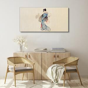 Obraz na plátně Obraz na plátně Asijské ženy Kimono