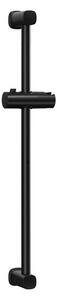 EBS Posuvná sprchová tyč 65,7 cm, čtvercové úchyty, černá mat