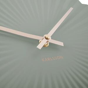 KARLSSON Nástěnné hodiny Sensu M zelená