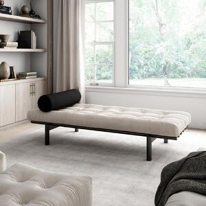 Lenoška Next Daybed Black lacquered/Pale Blue 200 × 75 × 12 cm