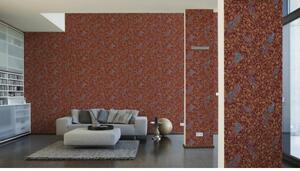 A.S. Création | Vliesová tapeta na zeď Versace 37053-4 | 0,70 x 10,05 m | červená, béžová, hnědá