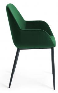 KONNA BLACK ZAMAT židle zelená