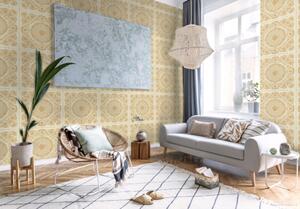 A.S. Création | Vliesová tapeta na zeď Versace 37055-2 | 0,70 x 10,05 m | zlatá, bílá, krémová