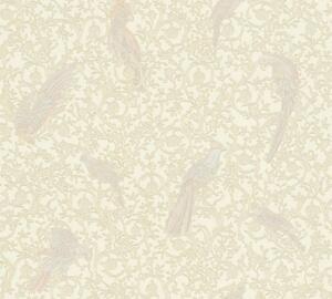 A.S. Création | Vliesová tapeta na zeď Versace 37053-5 | 0,70 x 10,05 m | krémová, bílá