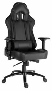 Herní židle RACING ZK-012 XL — PU kůže, černá, nosnost 130 kg