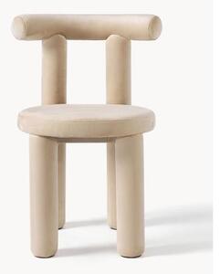 Sametová čalouněná židle Calan