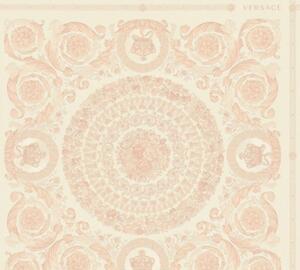 A.S. Création | Vliesová tapeta na zeď Versace 37055-6 | 0,70 x 10,05 m | růžová, bílá, krémová