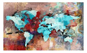 Fototapeta - Mapa světa jako umění II 450x270 + zdarma lepidlo