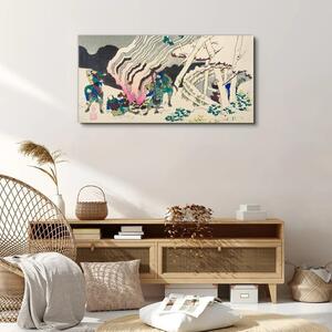 Obraz na plátně Obraz na plátně Abstrakce Asie Samurai