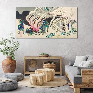 Obraz na plátně Obraz na plátně Abstrakce Asie Samurai