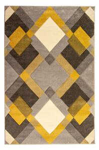 Hans Home | Kusový koberec Hand Carved Nimbus Grey/Ochre - 120x170