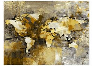Fototapeta - Umělecké mapa světa 250x193 + zdarma lepidlo
