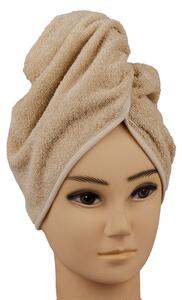 Vesna | Vlasový turban froté béžový 65x35 cm