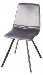AMSTERDAM VELVET židle tmavě šedá