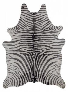 Hans Home | Kusový koberec Faux Animal Zebra Print Black/White