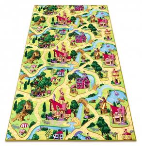 Dětský koberec Pohádková vesnice 200x300 cm