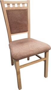Nábytkáři ORFA DENIS new (LOTOS) -Jídelní židle - dřevo BUK GOLD, látka Hnědá BS03, kolekce 