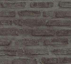 A.S. Création | Vliesová tapeta na zeď New Walls 37422-3 | 0,53 x 10,05 m | černá, šedá