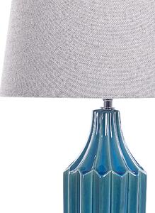 Keramická stolní lampa modrá ABAVA