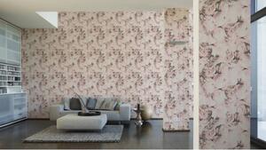 A.S. Création | Vliesová tapeta na zeď New Studio 37398-2 | 0,53 x 10,05 m | bílá, černá, růžová