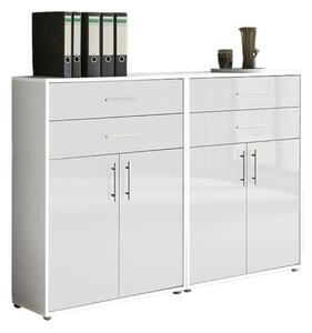 SKŘÍŇ NA ŠANONY, bílá, vysoce lesklá bílá, 168,8/113,6/33 cm MID.YOU - Online Only kancelářský nábytek, Online Only