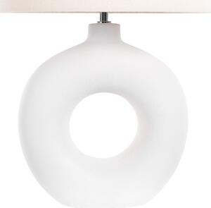 Keramická stolní lampa bílá VENTA