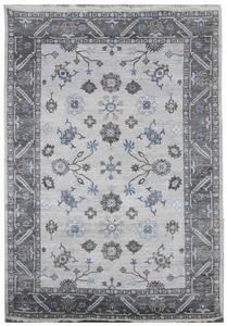 Hans Home | Ručně vázaný kusový koberec Diamond DC-USHAK silver/black - 120x170