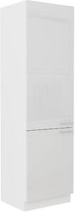 STOLARz 60 cm skříňka vysoká dvoudveřová LARA Barevné provedení: Bílá / Bílý lesk