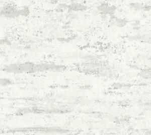 A.S. Création | Vliesová tapeta na zeď New Studio 37415-2 | 0,53 x 10,05 m | bílá, šedá