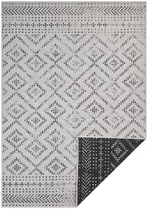 Mujkoberec Original Kusový koberec Mujkoberec Original Nora 105005 Black Creme – na ven i na doma - 80x150 cm