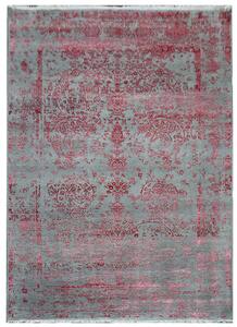 Hans Home | Ručně vázaný kusový koberec Diamond DC-JK ROUND Silver/pink - 140x200