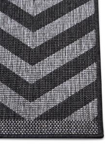 NORTHRUGS - Hanse Home, Kusový koberec Twin Supreme 105472 Palma Night Silver | černá Typ: 80x150 cm