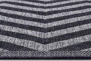 NORTHRUGS - Hanse Home koberce Kusový koberec Twin Supreme 105472 Palma Night Silver – na ven i na doma - 80x250 cm
