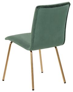 Sada 2 židlí zelená RUBIO