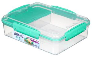 Sistema Svačinový box To Go Snack Attack Duo, 975 ml, zelená