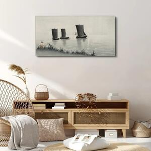 Obraz na plátně Obraz na plátně Mořské lodi vodní obloha