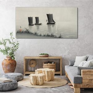 Obraz na plátně Obraz na plátně Mořské lodi vodní obloha