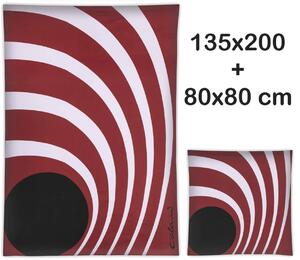 GRUND Povlečení Colani 2 červené Rozměr: 135x200+80x80 cm