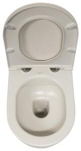Isvea, INFINITY závěsná WC mísa, Rimless, 36,5x53cm, Ivory, 10NF02001-2K