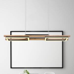 LED závěsné světlo Illa v dřevěném designu