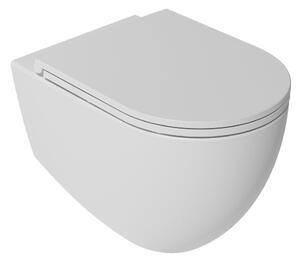 Isvea, INFINITY WC sedátko SLIM, Easy Take, Soft Close, matně bílá, 40KF0201I-S