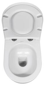 Isvea, INFINITY závěsná WC mísa, Rimless, 36,5x53cm, matná bílá, 10NF02001-2L