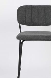 WLL JOLIEN BLACK pultová židle tmavě šedá