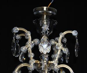 18 flames Silver Maria Theresa crystal chandelier with crystal Pendeloques