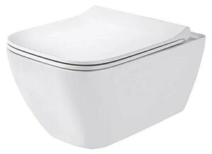 Geberit Smyle Square Závěsné WC se sedátkem, 33 × 35 × 54 cm, bez splachovacího kruhu