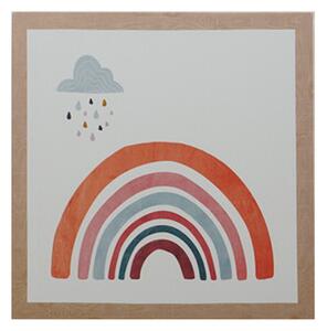 Ostaria Dětský dekorativní obraz Rainbow 28 x 28 cm | 4 vzory Vzor: Duha 4