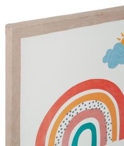 Ostaria Dětský dekorativní obraz Rainbow 28 x 28 cm | 4 vzory Vzor: Duha 2