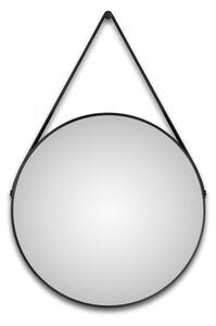 Silver Zrcadlo v rámu Coiffeur, ø 80 cm, černé
